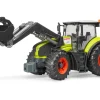 Bruder Spielzeug Miniatur-Traktor Claas Axion 950 mit Frontlader