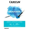 CANSON Graduate Aquarellpapier Fein A4 Naturweiß 20 Blatt