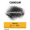 CANSON Graduate Bristol Papier sehr glatt A4 Hellweiß 20 Blatt