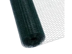 CCLIFE Hühnerzaun Geflügelnetz 25mm Maschenweite 100cm Höhe 25m Länge PVC-Beschichtet* Kleintierbedarf