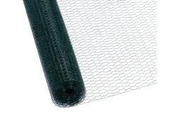 CCLIFE Hühnerzaun Geflügelnetz 45mm Maschenweite 100cm Höhe 15m Länge PVC-Beschichtet* Kleintierbedarf