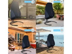 CCLIFE Hängesessel Abdeckung 190x145cm Schutzhülle für Hängesessel Winddicht UV Beständiges* Sessel