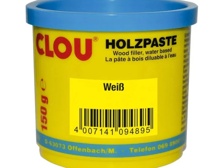 CLOU Holzpaste wasserverdünnbar 150 g* Weißlacke