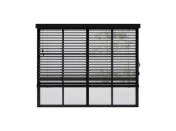 Cocoon Home Concepts Holz Jalousien 110 x 175 50mm Lamellen Schwarz