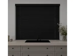 Cocoon Home Concepts Holz Jalousien 110 x 175 50mm Lamellen Schwarz