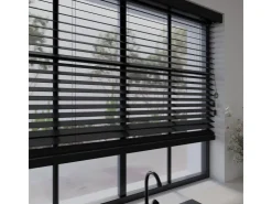 Cocoon Home Concepts Holz Jalousien 90 x 240 50mm Lamellen Schwarz* Jalousien