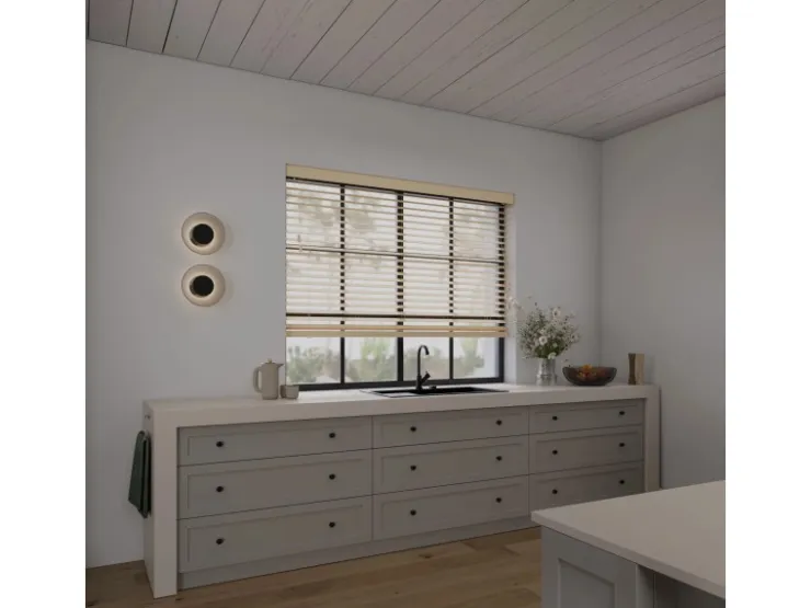 Cocoon Home Concepts Holz Jalousien 100 x 240 50mm Lamellen Naturel