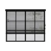 Cocoon Home Concepts Holz Jalousien 220 x 175 50mm Lamellen Schwarz