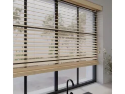 Cocoon Home Concepts Holz Jalousien 110 x 130 50mm Lamellen Naturel