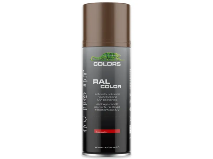 COLORS Sprühlack 400ml RAL8011 Nussbraun Glanz
