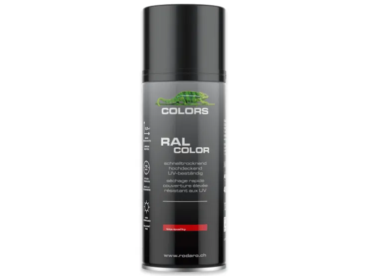 COLORS Sprühlack 400ml RAL9005 Tiefschwarz Glanz