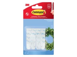 Command Haken-Set Mittelgroß Transparent 6 Stück