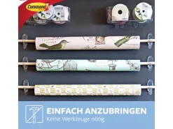 Command Haken-Set Mittelgroß Transparent 6 Stück