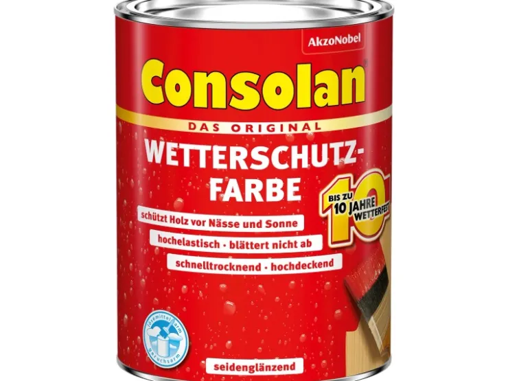 Consolan Wetterschutzfarbe Seidenglänzend 2,5 l