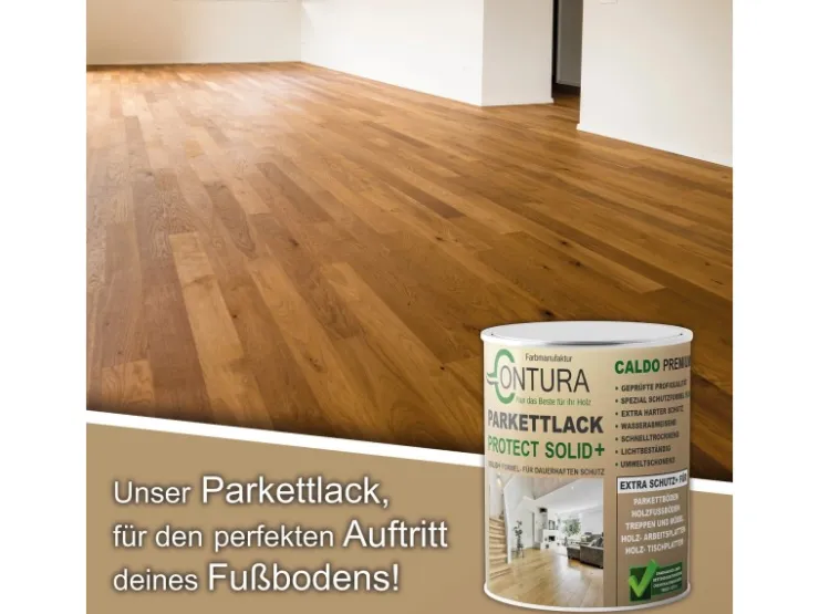 CONTURA Premium Protect Parkettlack Treppenlack Dielenlack Fußbodenlack Matt 5 Liter* Speziallacke
