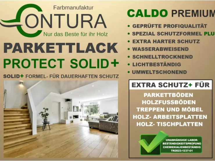 CONTURA Premium Protect Parkettlack Treppenlack Dielenlack Fußbodenlack Matt 5 Liter* Speziallacke