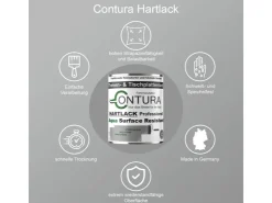 CONTURA Tischplattenlack Hartlack Treppenlack Lack & Universallack Grundierung Matt 375ml