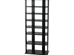 Costway 8 Stufiges Schuhregal Höhenverstellbar Holz Doppel* Holzregale