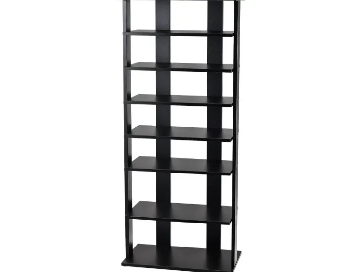 Costway 8 Stufiges Schuhregal Höhenverstellbar Holz Doppel* Holzregale