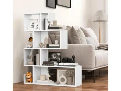Costway Bücherregal mit 4 Ebenen 80 x 22 x 100 cm Weiß* Bücherregale