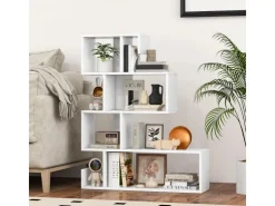 Costway Bücherregal mit 4 Ebenen 80 x 22 x 100 cm Weiß* Bücherregale