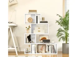 Costway Bücherregal mit 4 Ebenen 80 x 22 x 100 cm Weiß* Bücherregale