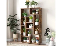 Costway Bücherregal mit 9 Fächern Standregal 120cm* Bücherregale