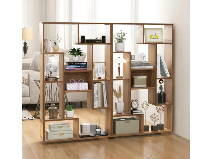 Costway Bücherregal mit 9 Fächern Standregal 120cm* Bücherregale