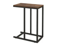 Costway Beistelltisch C-Form Sofatisch mit Metallgestell* Tische