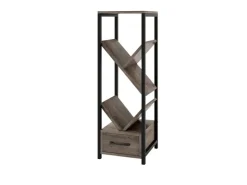 Costway Büroregal Freistehend Aufbewahrungsregal 30,5 x 30,5 x 91,5 cm* Büroregale