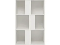 Costway 2er Set Bücherregal Aus Holz mit 3 Ebenen & Kippsicherung Weiß* Bücherregale|Holzregale