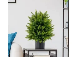 Costway 2er Set Kunstpflanze für Haus Büro Grün 55cm* Kunstpflanzen