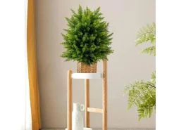Costway 2er Set Kunstpflanze für Haus Büro Grün 55cm* Kunstpflanzen