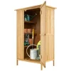 Costway Gartenschrank Holz Geräteschuppen 91 x 66 x 150 cm* Holzregale
