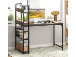 Costway Schreibtisch mit Ladestation