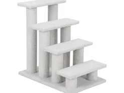 Costway Tiertreppe Katzentreppe 4 Stufen Haustiertreppe