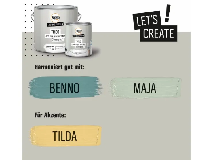 CREATE! by OBI Lieblingsfarben Buntlack Theo seidenmatt 750ml