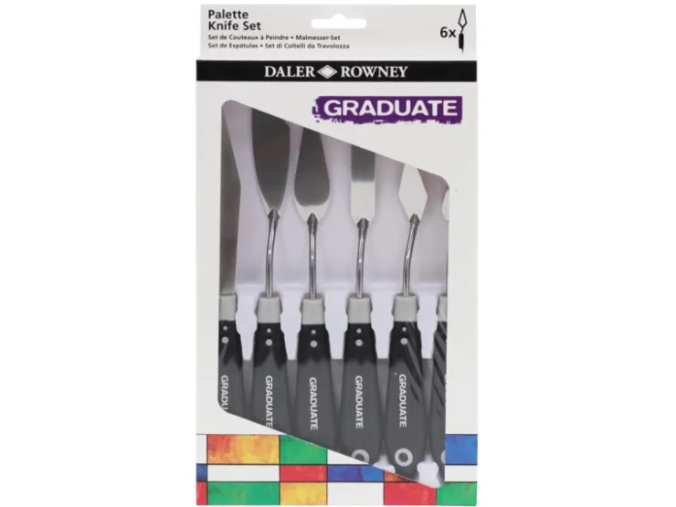 Daler-Rowney Daler-Rowney Palettenmesser-Satz 6 sortierte Messer* Künstlerzubehör