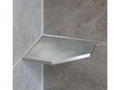 Dalsys Duschablage Befliesbar 200mm x 200mm Edelstahl Silber
