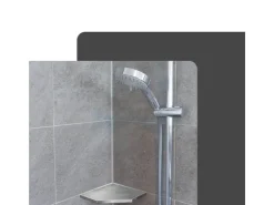 Dalsys Duschablage Befliesbar 200mm x 200mm Edelstahl Silber