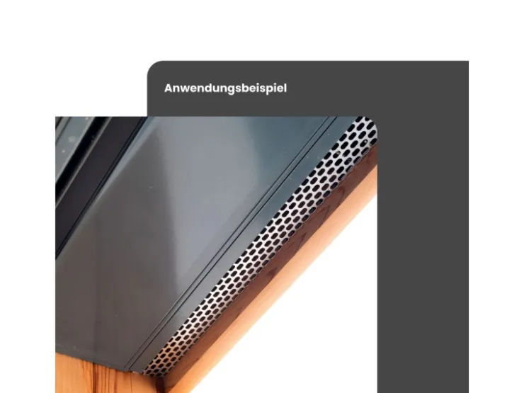 DAPRONA Lüftungswinkel Alu 20x 2m x 30mm x 70mm Silber Fassaden Lüftungswinkel