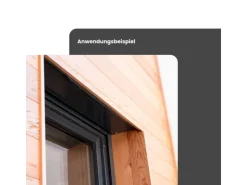DAPRONA Lüftungswinkel Alu 20x 2m x 30mm x 90mm Silber Fassaden Lüftungswinkel* Insektenschutz