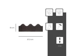DAPRONA Traufenbelüftungsprofil Wellenförmig 105cm PVC* Insektenschutz