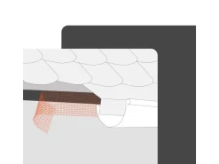 DAPRONA Vogelschutzgitter Lüftungsband 60m x 80mm Aluminium Braun* Insektenschutz