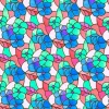 d-c-fix Klebefolie Lisboa Spring Rot-Blau-Transparent 45 cm x 150 cm