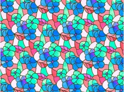 d-c-fix Klebefolie Lisboa Spring Rot-Blau-Transparent 45 cm x 150 cm