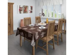 d-c-fix Tischdecke Cappuccino Schoko Ø 150 cm rund* Tischdecken
