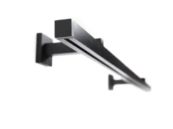 Deco-Raum Gardinenschiene nach Maß 1-Lauf Cube Schwarz 180cm