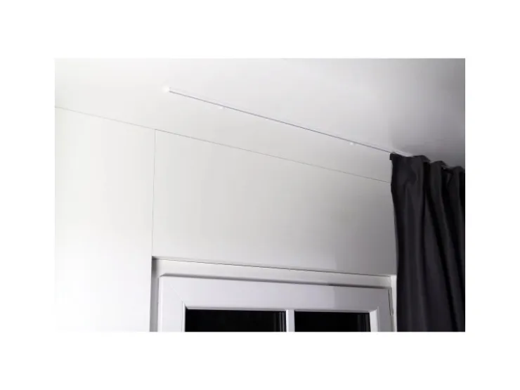 Deco-Raum Gardinenschiene nach Maß 1-Lauf Deckenmontage Minimal 250cm