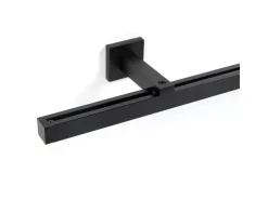Deco-Raum Gardinenschiene nach Maß 1-Lauf Cube Schwarz 430cm